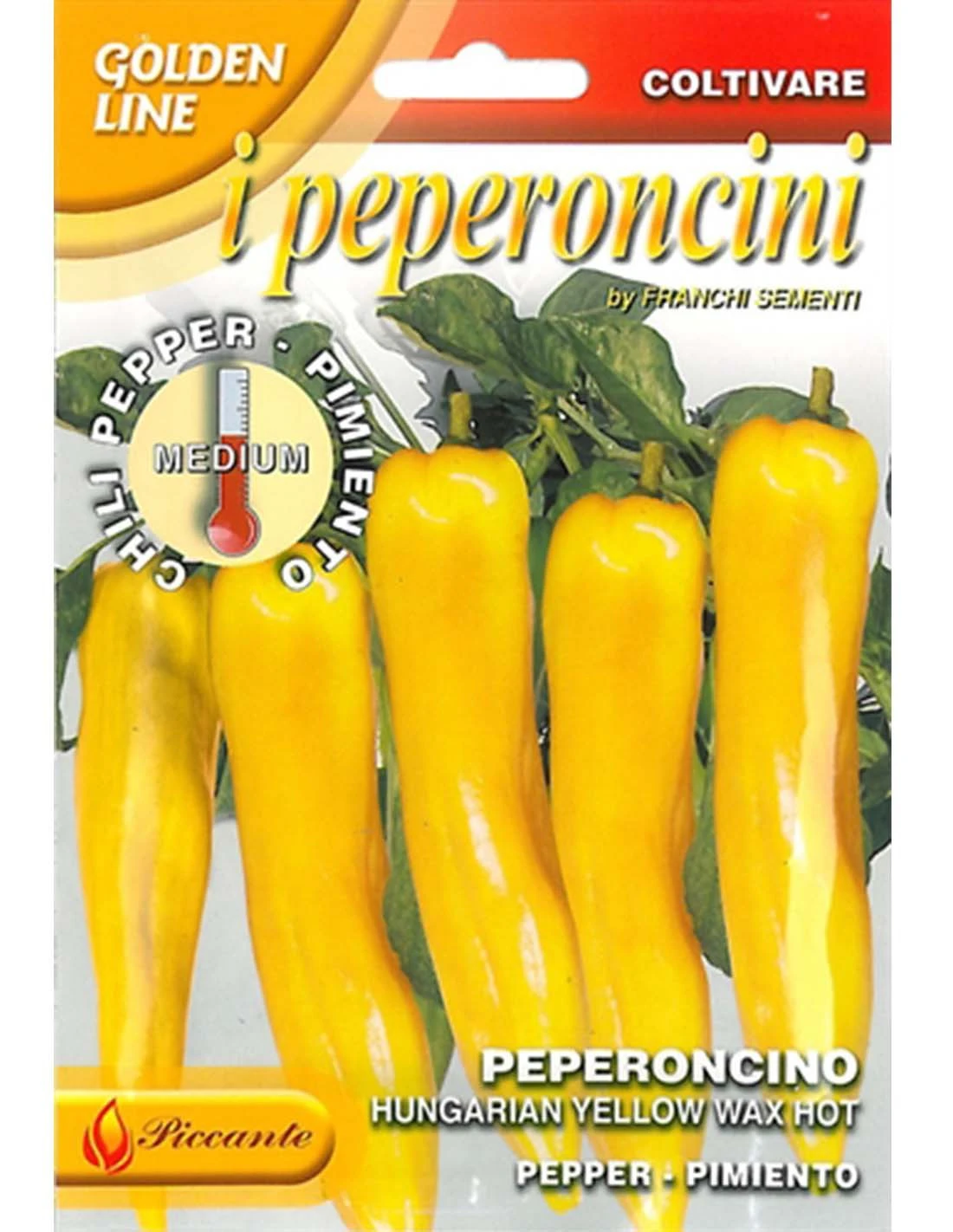 PEPERONCINO HUNGARIAN YELLLOW WAX HOT 3 PEPERONCINO HUNGARIAN YELLLOW WAX HOT