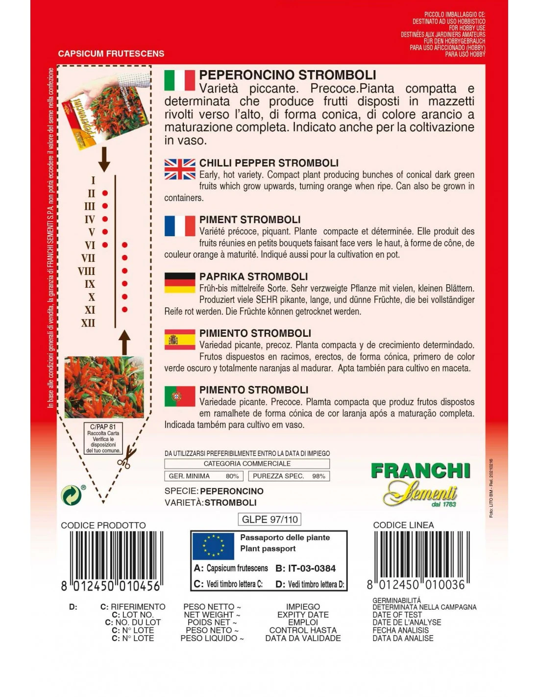 PEPERONCINO STROMBOLI 4 PEPERONCINO STROMBOLI - Image 2