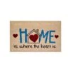 ZERBINO "Home” 45x75 Cm 1 ZERBINO "Home” 45x75 Cm -Sementie Boutique zerbino home con cuore cm 45x75 spessore mm 15